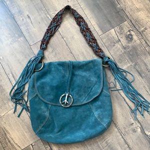 Lucky Brand Suede Vintage Boho Bag